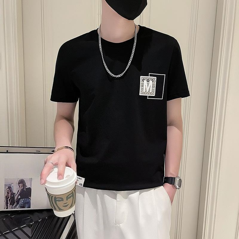 Trendy Men Short Sleeve Top Su - Korean Men Lifestyle recension och pris