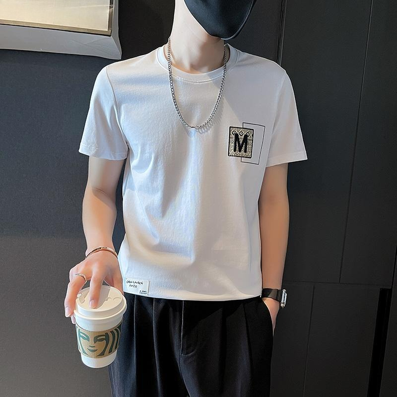 Trendy Men Short Sleeve Top Su - Korean Men Lifestyle recension och pris