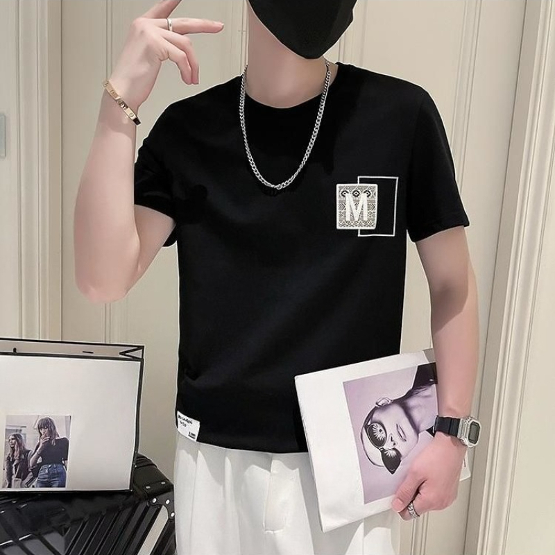 Trendy Men Short Sleeve Top Su - Korean Men Lifestyle recension och pris