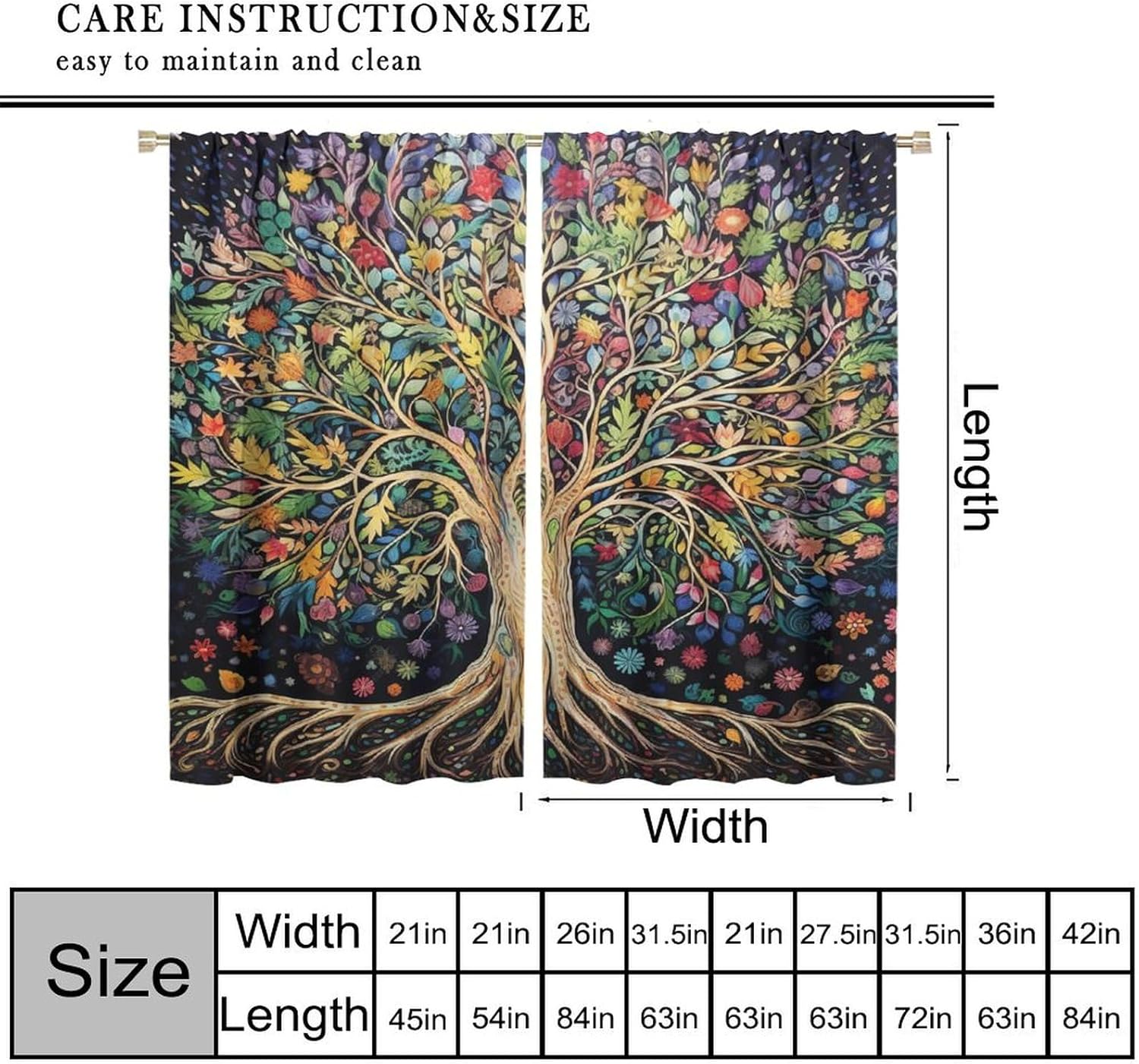 Tree of Life Curtains, Fantasy - Korean Arts And Lifestyle recension och pris