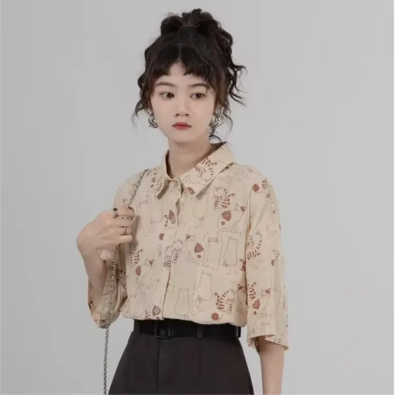 Shirts Women Corduroy Patch Po - Korean Student Lifestyle recension och pris