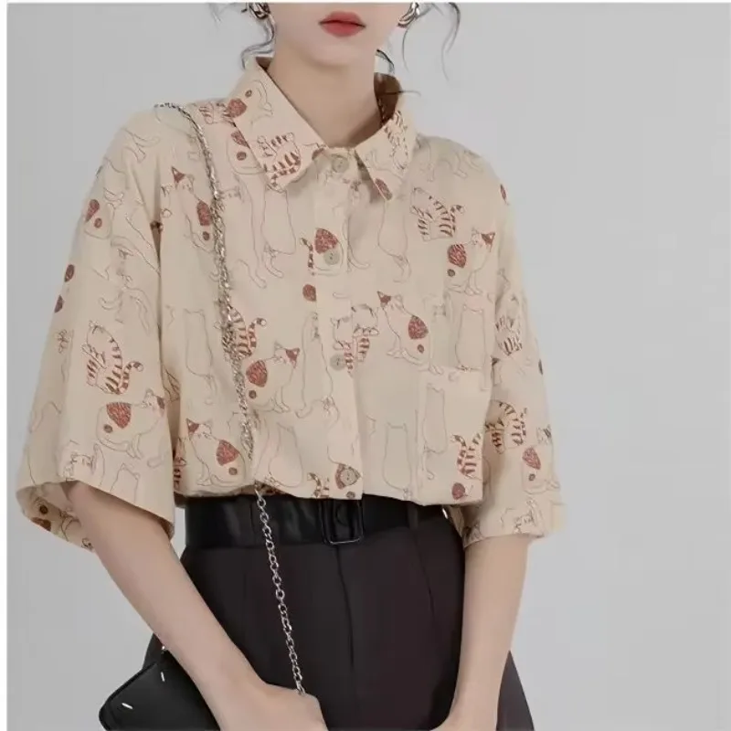 Shirts Women Corduroy Patch Po - Korean Student Lifestyle recension och pris