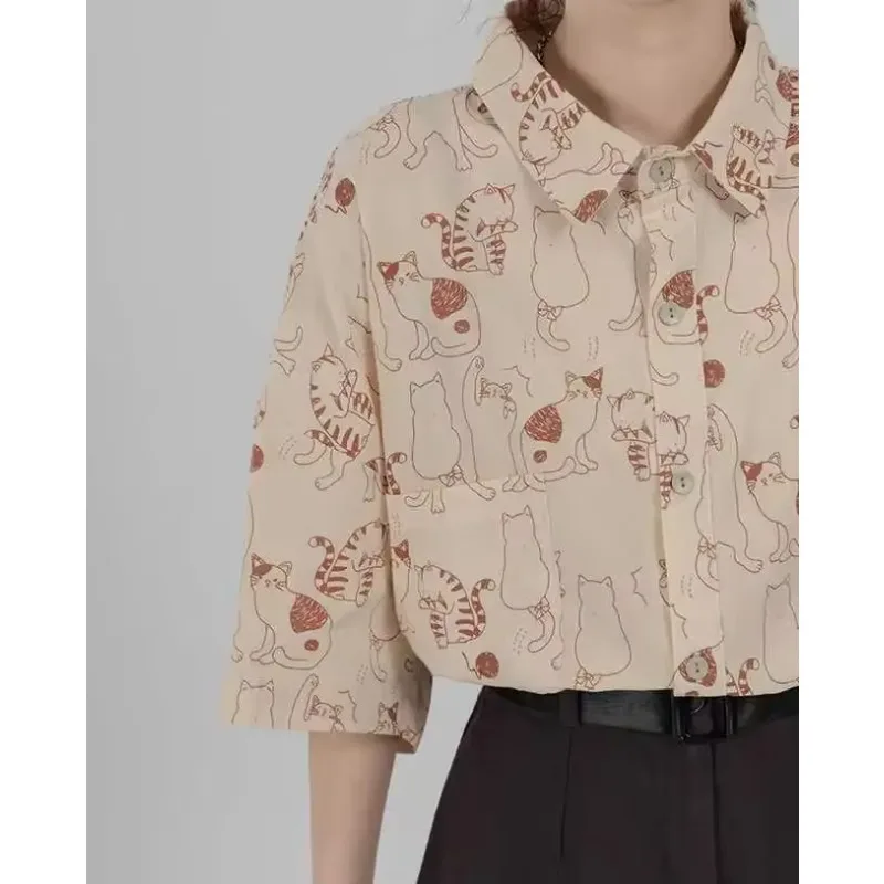 Shirts Women Corduroy Patch Po - Korean Student Lifestyle recension och pris