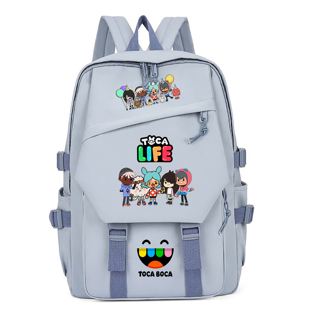 Toca Life World Print Backpack - Korean Student Lifestyle recension och pris