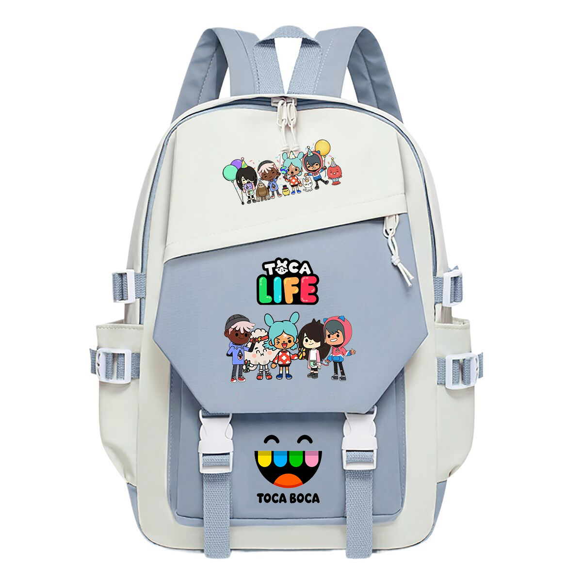 Toca Life World Print Backpack - Korean Student Lifestyle recension och pris
