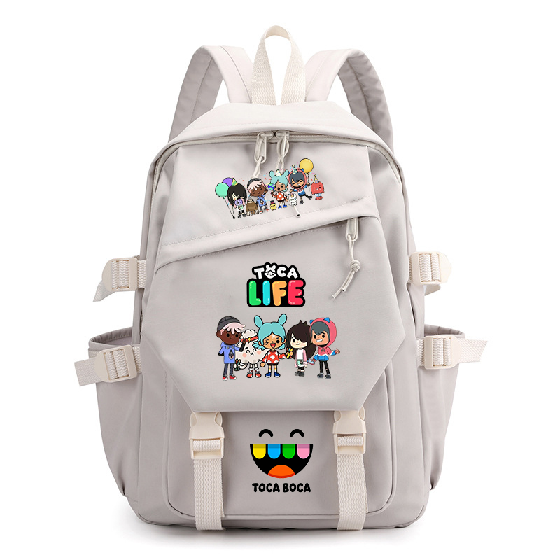 Toca Life World Print Backpack - Korean Student Lifestyle recension och pris