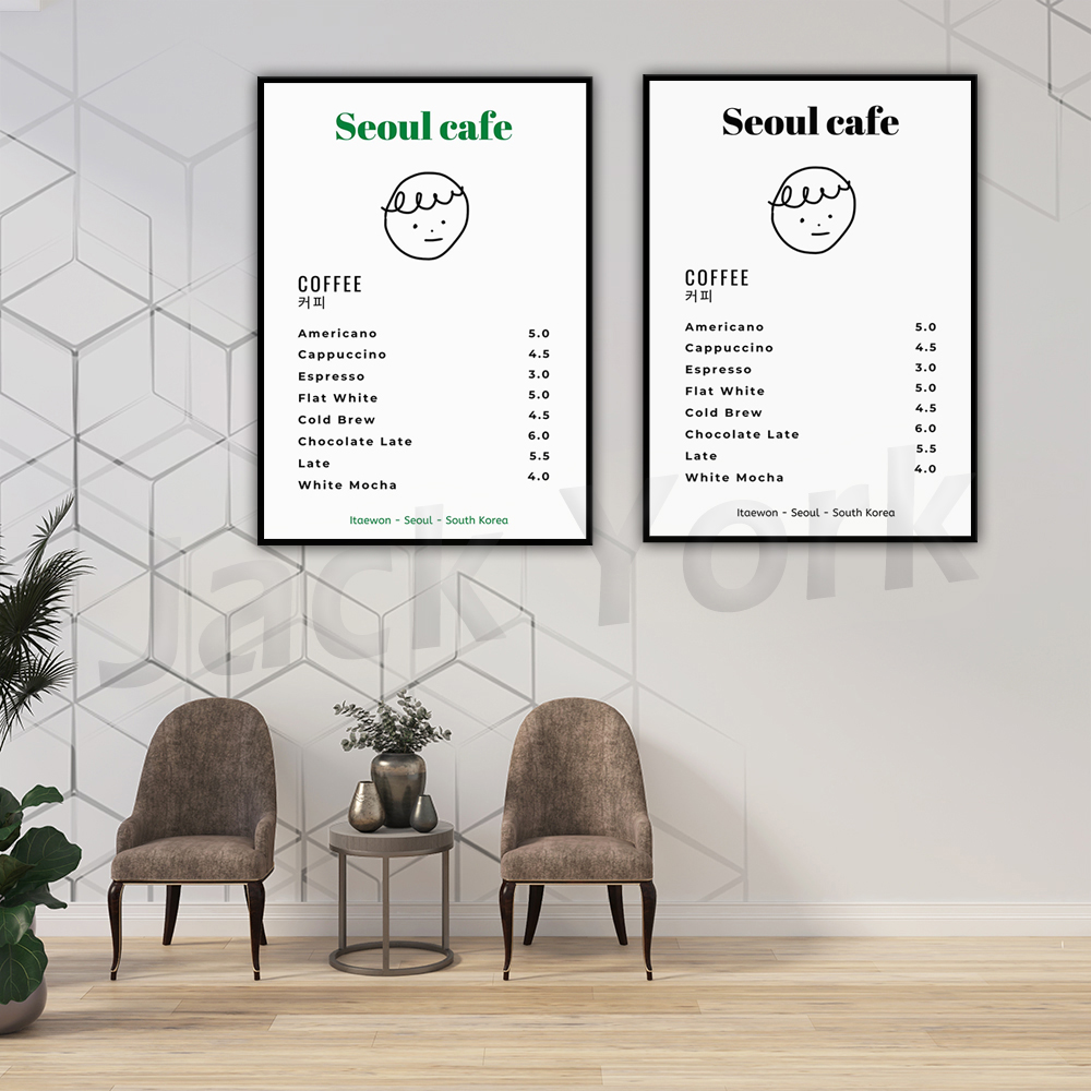 Seoul Cafe Print Wall Art Prin - Korean Arts And Lifestyle recension och pris