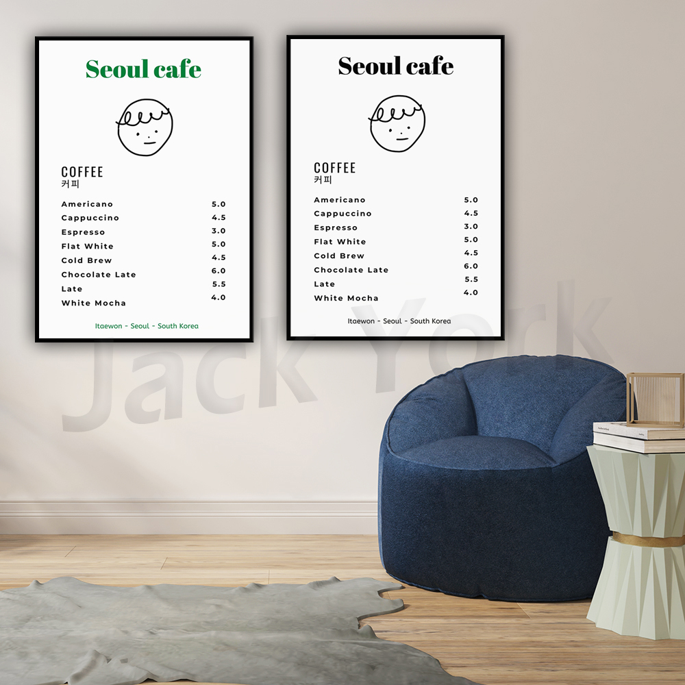 Seoul Cafe Print Wall Art Prin - Korean Arts And Lifestyle recension och pris