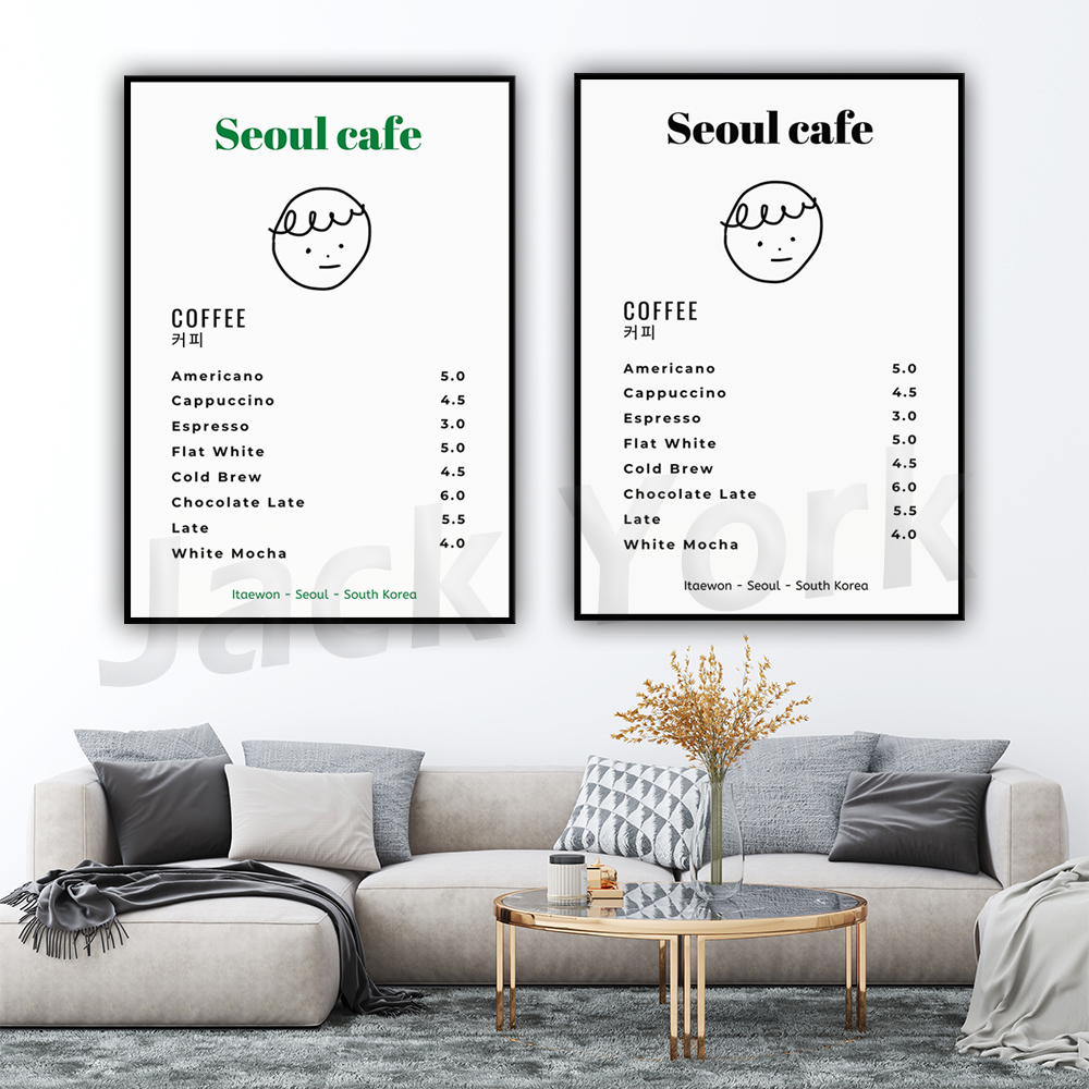 Seoul Cafe Print Wall Art Prin - Korean Arts And Lifestyle recension och pris